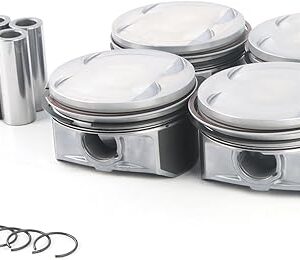 4pcs G4KF Engine Pistons Rings Set 23410-2C400 for 2009-2014 Genesis Coupe Sportage Optima Sonata Santa Fe Sport 2.0T