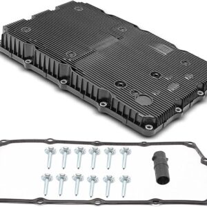 A-Premium Transmission Oil Pan with Drain Plug Compatible with Hyundai Genesis 2013-2016, Genesis Coupe 2013-2016, Equus 2012-2016 & Genesis G80...