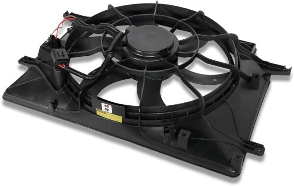 Auto Dynasty HY3115127 OE Style Radiator Cooling Fan Shroud Assembly Compatible with Genesis Coupe 2.0T 10-12