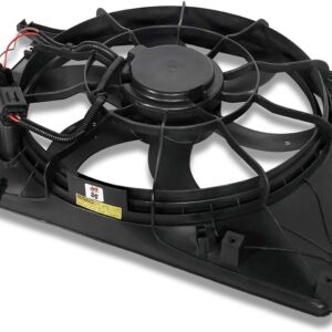 Auto Dynasty HY3115127 OE Style Radiator Cooling Fan Shroud Assembly Compatible with Genesis Coupe 2.0T 10-12