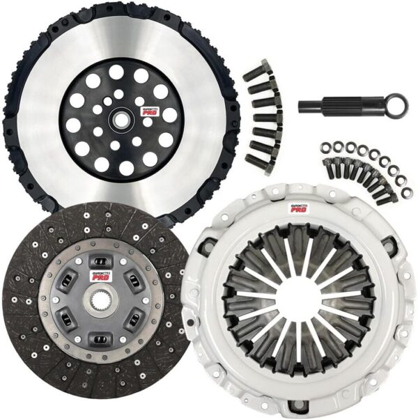 ClutchMax PRO Performance Stage 1 Clutch Kit with Chromoly Flywheel Compatible with 2010 2011 2012 2013 2014 Hyundai Genesis Coupe 2.0T...