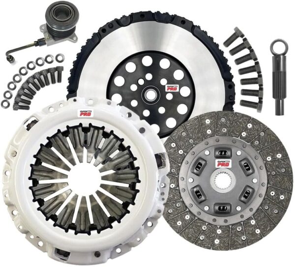ClutchMaxPRO Heavy Duty OEM Clutch Kit & Chromoly Flywheel with Slave Cylinder Compatible with 2010-2014 Hyundai Genesis Coupe 2.0T 2.0L...