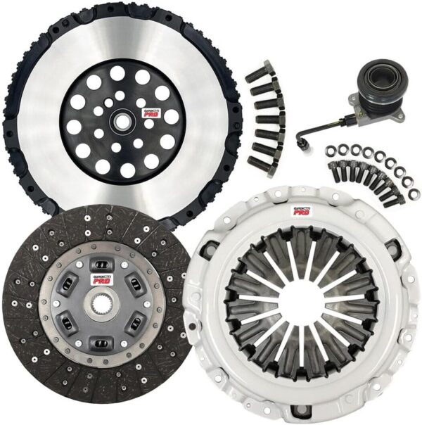 ClutchMaxPRO Performance Stage 1 Clutch Kit & Chromoly Flywheel with Slave Cylinder Compatible with 2010-2014 Hyundai Genesis Coupe 2.0T 2.0L...