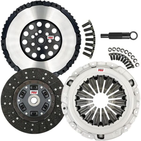ClutchMaxPRO Performance Stage 2 Clutch Kit with Chromoly Flywheel Compatible with 2010-2014 Hyundai Genesis Coupe 2.0T 2.0L (CP05960HDLSF-ST2)