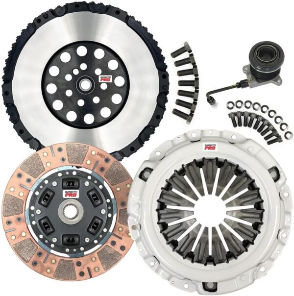 ClutchMaxPRO Performance Stage 3 Clutch Kit & Chromoly Flywheel with Slave Cylinder Compatible with 2010-2014 Hyundai Genesis Coupe 2.0T 2.0L...