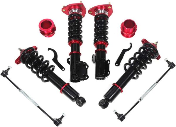 Coilover Suspensions Struts Spring Shocks Assembly Adjustable Full Set for Hyundai for Genesis Coupe 2011-2015 Front And Rear Struts Spring Shock...