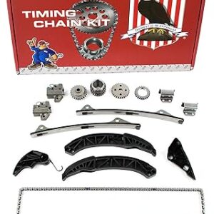 DNJ TK174A Timing Chain Kit for 2006-2015 Hyundai, Kia/Borrego, Genesis, Genesis Coupe, Santa Fe, Sedona, Sonata, Sorento 3.3L, 3.5L, 3.8L DOHC V6...