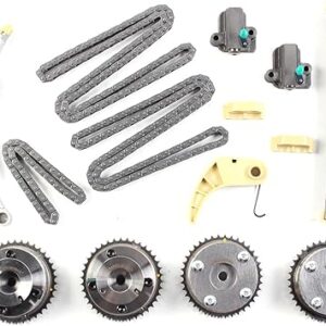 Engine Timing Chain Kit with Tensioner & Gear for 2012-2022 Hyundai Azera Santa Fe Palisade Genesis G70/G80/G90,for Kia Cadenza K900 Sedona Sorento...