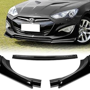 Exclusive 524-PBK Painted Black KS-Style Front BuKSer Body Kit Splitter Lip 3PCS Designed for 2013-2016 Genesis Coupe