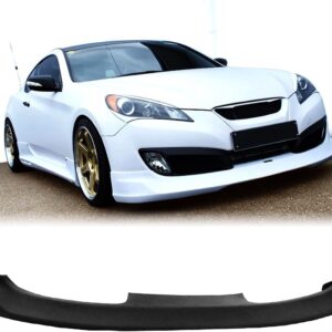 Front Bumper Lip Chin Spoiler, Compatible with 2010-2012 Hyundai Genesis Coupe, MS Style Polyurethane(PU) Front Lower Splitter Protector, Unpainted...