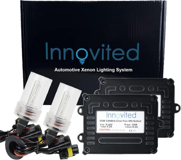 H7 30000K HID Xenon Bulb (1 Pair) Bundle with 2 x 55W Canbus Error Free Ballast (Deep Blue)
