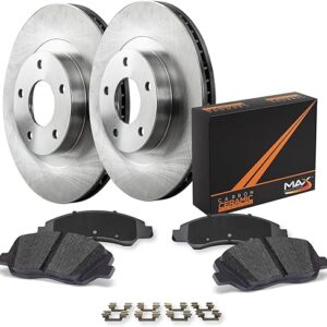 Max Advanced Brakes Front Brake Kit Compatible With 2010 2011 2012 2013 2014 2015 2016 Hyundai Genesis Coupe Brembo Replacement Premium OE Disc...