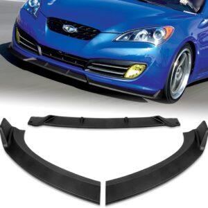 Q1-TECH, Front Bumper Lip fit for Compatible with 2010 - 2012 Hyundai Genesis Coupe , Front Bumper Lip Spoiler Air Chin Body Kit Splitter,...
