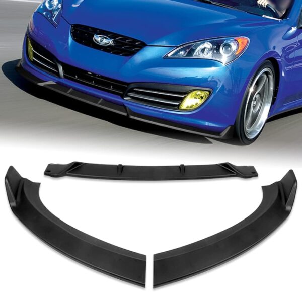 Q1-TECH, Front Bumper Lip fit for Compatible with 2010 - 2012 Hyundai Genesis Coupe , Front Bumper Lip Spoiler Air Chin Body Kit Splitter,...
