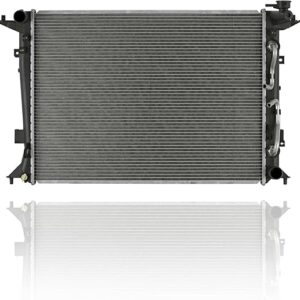 Radiator - Pacific Best Inc. Compatible/Replacement for 13151 10-12 Hyundai Genesis Coupe 3.8L V6 - Plastic Tank Aluminum Core, 1-Row, With...