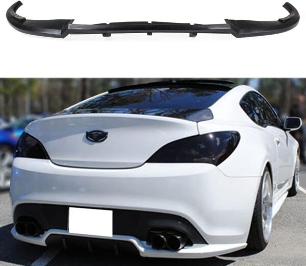 Cuztom Tuning Walkers Style Rear Bumper Lip Spoiler Diffuser Valance Compatible for 2013-2016 Hyundai Genesis Coupe