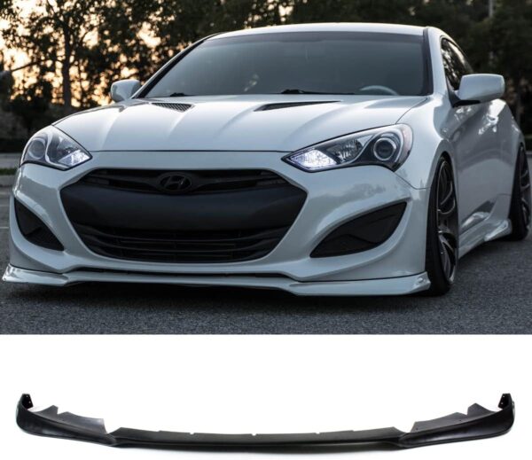 KDM KS Style Front Bumper Lip Splitter Compatible for 2013-2016 Hyundai Genesis Coupe